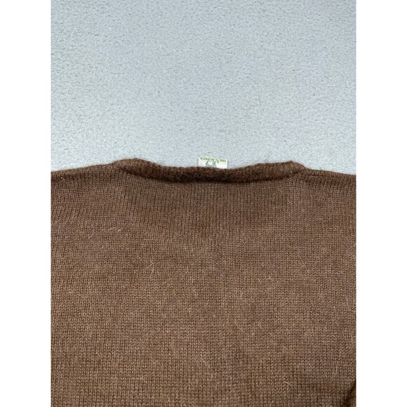 Vintage Loreto Women's Size L Alpaca Brown Printed Sweater - Picture 7 of 15